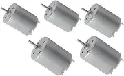 3-12V 1500-11000RPM DC Micro Motor 280 Micro Motor Circular Shaft RC Ship Aircraft Toy Model DIY Hobby Science Project - (5 PCS)