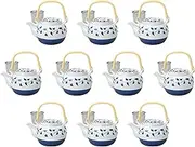 Set of 10, Goth Roll Arabesque No. 8 Earthpot, 8.5 x 6.3 x 5.1 inches (21.5 x 16 x 13 cm), 1500cc | Setomonohonpo Dobin, Made in China