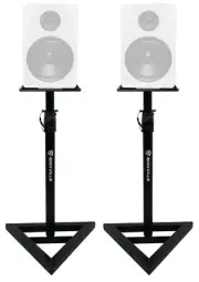 (2) Rockville Adjustable Studio Monitor Speaker Stands For Rockville APM8W