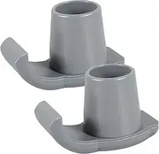 2Pcs Walker Ski Glides Rubber Glide Walker Ski Caps Heavy Duty Walker Assist Accessories Reusable Mobility Aid Accessory Protection Cover for Seniors Walker Feet(Grey)