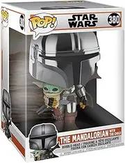 FUNKO POP! STAR WARS: Mandalorian - Chrome Mandalorian w/ Child 10"