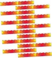 Yardenfun 12pcs Adorable Magnetic Border Trim Decorative Strips for Bulletin Board Blackboard Classroom Easy Installation Material Stylish Effects for Home Office Decor
