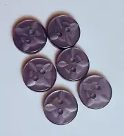 1/2" Lavender Star Design Craft/Clothing Buttons #