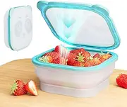 Magnetic Foldable Airtight Food Box – Reusable, Leak-Proof Fridge Storage Container with Magnetic Suction, BPA-Free Bread Box for Kitchen Countertop – Keeps Fruits, Vegetables & Meats Fresh Longer
