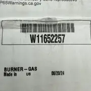 W11652257 Maytag Dryer Burner Valve (no Igniter)