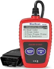 MaxiScan MS309 OBD2 Code Reader Check Engine Fault Check Emission Monitor Status Clear Codes View Freeze Frame Data CAN Diagnostic Scan Tool for OBD II Protocol Vehicles