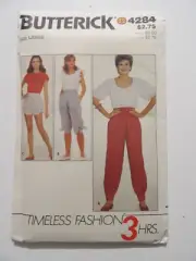 Butterick 4284 Large Misses Pants, Knickers, Shorts & Sash Uncut Sewing Pattern