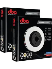 2 x DBA 4000 HD Disc Brake Rotor 356mm DBA42599 fits Porsche Macan 3.0 95B GTS (for: Porsche)