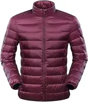 [Bciopll] Men's Ultra Light Down Jacket Men Duck Down Windbreaker Lightweight Puffer Jacket Coat