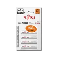 在飛比找蝦皮購物優惠-FUJITSU富士通 鎳氫低自放4號充電電池800mah(4