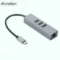 在飛比找蝦皮購物優惠-♞Arnelian Usb3.0轉Rj45網口Usb分線器T