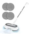 Cordless Electric Mop, Electric Spin Mop with Water Sprayer & LED Headlights, Up