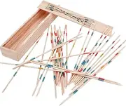 Korean Traditional Game - Wooden Pick Up Sticks Korean Folk Game for Children - Educational Preschool Learning Activity, Classic Pick Up Sticks Toy for Children and Adults