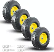 Durable 10" Solid Tire Wheel with 2.1" Hub Offset - Perfect for Heavy-Duty Use