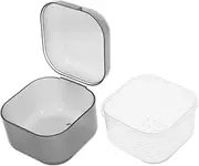 EXQUIMEUBLE Nail Art Tool Cleaning Case Portable Plastic Soak Tray Nail Tool Cleaner Soaking Bowl