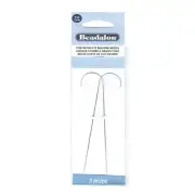 Beadalon Big Eye Curved Beading Needles Pack of 2 for Bead Spinner Spin-N-Bead