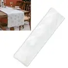 Table Cloth Polyester Gold/Silver Snowflake Table Runner Embroidery Snowflake