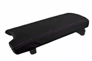 Console Lid Pull Over Cover Leather for Lincoln MKZ 2013-2016 Purple Stitch