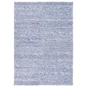 Brand Ventures Harlow Ringlets Blue Wool Blend Rug