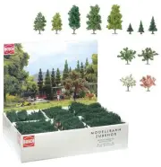 Busch 6333 Mixed, Pine, Deciduous & Blooming Bulk Pack Assorted (204)