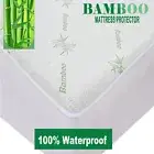Bamboo Mattress Protector Cover Bed Mattress Waterproof Single King Queen Double