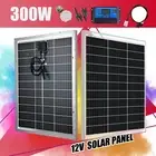 300W Bifacial Solar Panel Kit 12V Mono Fixed Caravan Camping Charging Controller