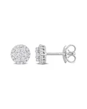 Diamond Select Cuts 14K 0.63 ct. tw. Diamond Cluster Studs