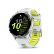 Garmin Forerunner 970 GPS Smartwatch, Titanium and Whitestone/Yellow Band