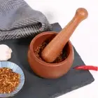 Old style Kitchen Tools Mortar Pestle Medicine Masher Spice Crusher Grinder