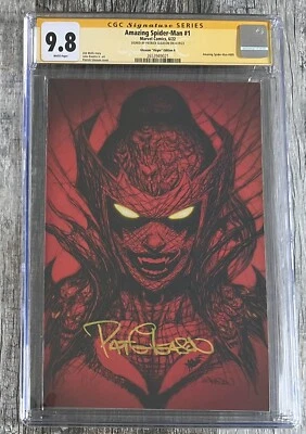 Amazing Spider-Man #1 Queen Web-Head Virgin Variant A CGC SS 9.8 Sign Gleason