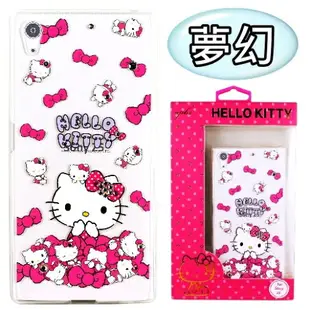 【Hello Kitty】Sony Xperia Z5 Premium (5.5吋) 彩鑽透明保護軟套