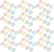 OFFIGAM 100Pcs Colorful Confetti for Party Decorations Vibrant Egg Shaped Confetti for Birthday Celebrations Versatile All Occasion Decor for Festive Events