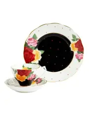 [Royal Albert] 100 Years Teacup Saucer Plate, 3 Piece Set in Mixed
