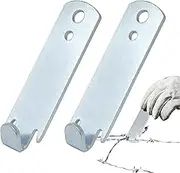 Fence Wire Twisters for T Post Clips,2X Sturdy Steel T Post Clips Wire Tightener | Rustproof Multifunctional Fence Tool, Ergonomic Wire Twisting Tool for T Post Clips