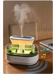 Cloud Rain Cloud Humidifiers 350ML Water Drip Mushroom Humidifiers with Remote Control 7 Colors Mood Light Air Humidifier Raindrop Humidifiers for Bedroom (White)