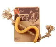 GIGWI GUM GUM DOLLAR WITH HEMP ROPE