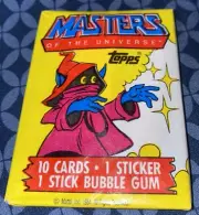 MOTU Masters Of The Universe 1984 Topps Sealed Card Wax Pack Orko Unopened