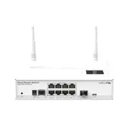 Mikrotik CRS109-8G-1S-2HnD-IN 8xGiga SFP LCD 1W 802.11b/g/n 600MHz CPU 128MB OS L5