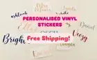 Personalised Name Stickers Vinyl Decal Custom Sticker Name Label Signs Christmas