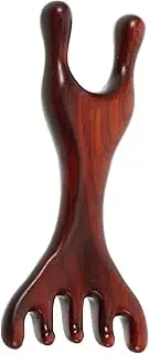 SAFIGLE Small Wooden Facial Massager Tool Facial Acupoint Massage Small Comb Point Massager Portable Wooden Massage Tool