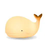 Kids Whale Shape Night Light with 7 LED Changing Colors - USB Rechargeable