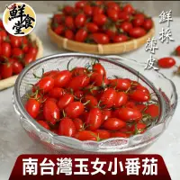 在飛比找momo購物網優惠-【鮮食堂】南台灣鮮採薄皮玉女小番茄1200gX1箱(600g