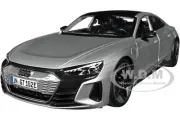 2022 AUDI RS E-TRON GT SILVER 1/18 DIECAST MODEL CAR BY BBURAGO 11050
