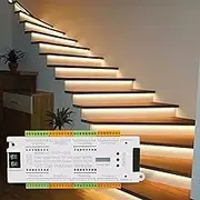 LED Motion Sensor Stair Light Controller Channel 32Light Automatic Step System Controller for Stairway Light