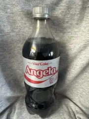 Share A Coke with Angela 2025 Personalized Gift Coca Cola Bottle 20oz Diet