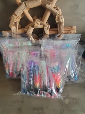 5" Tuna Mylar Trolling Lures 30 Piece Chugger Head Variety Pack