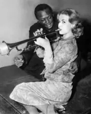 JEANNE MOREAU AND MILES DAVIS 5X7 Glossy Photo