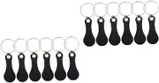 CAXUSD 2sets 6 Pcs Stainless Steel Shopping Trolley Tokens Key Ring for Access Lightweight and Portable Resistant Trolley Tokens for Wallet Bag Use 6pcs*2