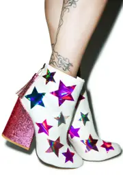 [Y.R.U.] Gem Star Ankle Boots