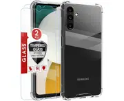 Shockproof Flexible Crystal Clear TPU Gel Case For Samsung Galaxy A35 5G With 2pcs Screen Protectors
